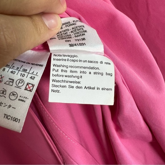 Max Mara Weekend Barbie Pink Belted Trench Coat, Size 8 - Picture 10 of 15